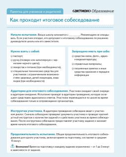 Как проходит итоговое собеседование